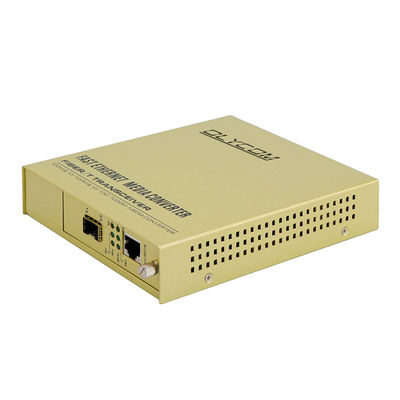 Convertisseur multimédia à fibre simple SFP 10/100 Mbps Entrée CA non gérée LFPT 2KM 20KM CE