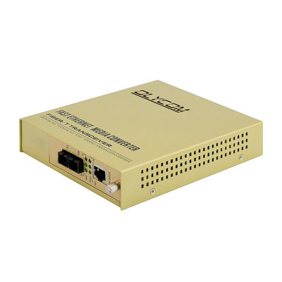 Convertisseur de fibres multimédias 10/100 Mbps Megabit Ethernet Non géré Double fibre 220 V entrée CA