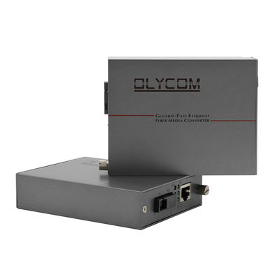 Convertisseur multimédia Gigabit Ethernet Port SC à fibre optique unique Non géré 20 km CE
