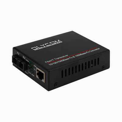 Convertisseur de média Gigabit PoE 15,4W 30W non géré PoE actif Duplex SM MM Fibre CE