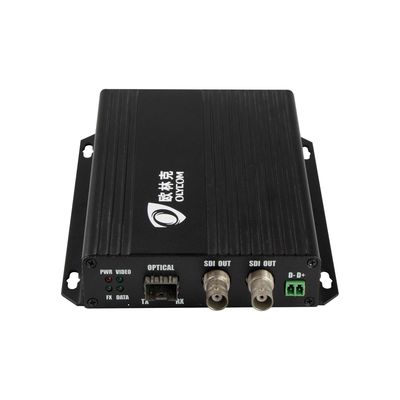 Extendeur fibre optique 3G-SDI avec boucle locale de données RS485, 1 entrée SDI, 2 sorties SDI, CE