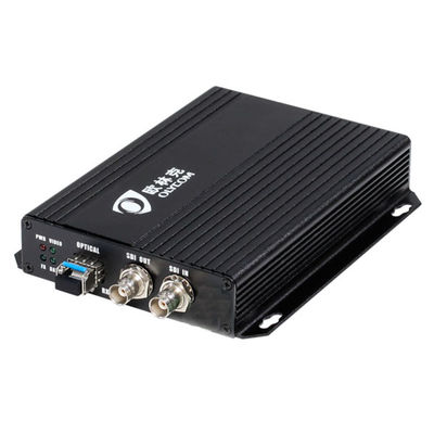 Extendant de fibre SDI 1080P mode unique 20 km boucle locale 12V HD Convertisseur optique