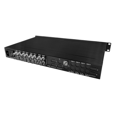16 ports AHD CVI TVI CVBS Vidéo à convertisseur de fibre HD 1080P CCTV surveillance AC220V