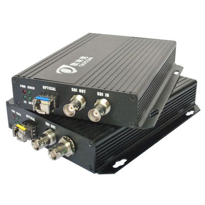 Émetteur optique et récepteur de vidéo du port 3G-SDI de BNC avec 2 la fente de la sortie DC12V SFP d'IDS