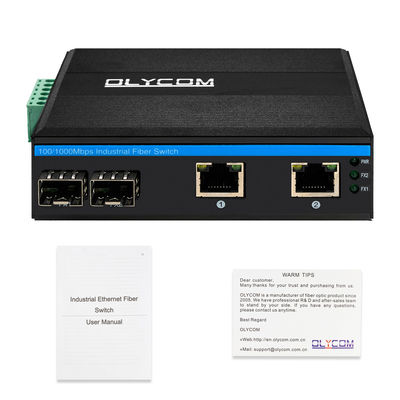 Commutateur Gigabit Ethernet à 4 ports non géré Cas durci SFP Slots IP40 DC24V
